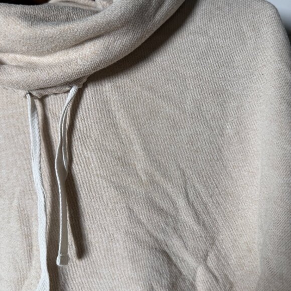 Ralph Lauren LRL Lauren Jeans Co Cowl Neck Long Sleeve Shirt Sz Large Oatmeal - Picture 6 of 7